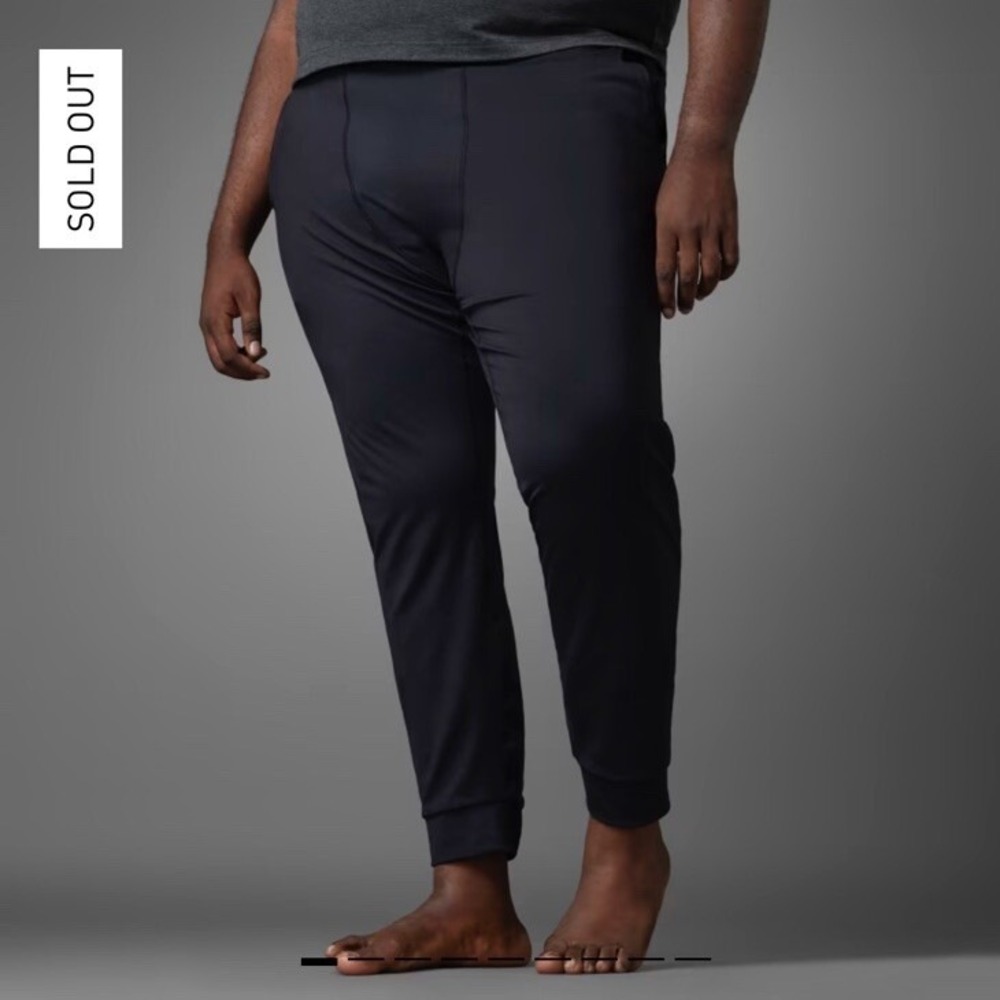 $70 NWT Adidas Aeroready Training Yoga Black Pants Men's Size Large Black HZ6319 - Picture 8 of 15
